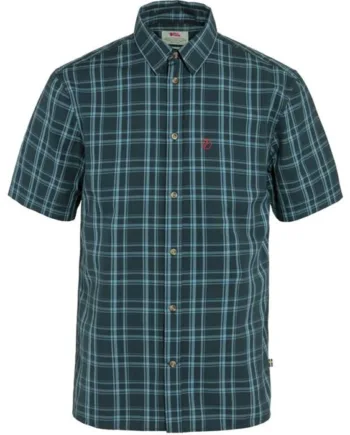 Mørkeblå Fjallraven Vik Lite Shirt Herre Mænd Dark Navy Dawn Blue Skjorter - Fjällräven Shirt  - 7323450864354