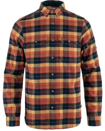 Autumn Leaf Fjallraven Singi Heavy Flannel Shirt Herre Mænd Dark Navy 2xl Skjorter - Fjällräven Shirt  - 7323450793456