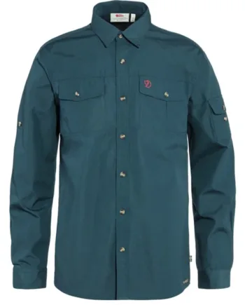 Mountain Blå Fjallraven Singi Trekking Shirt Herre Mænd Mountain Blue Skjorter - Fjällräven Shirt  - 7323450860219