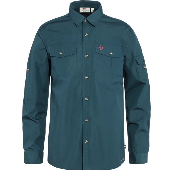 Mountain Blå Fjallraven Singi Trekking Shirt Herre Mænd Mountain Blue Skjorter - Fjällräven Shirt - 7323450860219