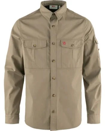 Brun Fjallraven Singi Trekking Shirt Herre Mænd Suede Brown Skjorter - Fjällräven Shirt  - 7323450978754