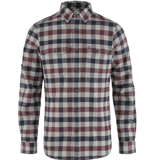 Fjallraven Skog Shirt Mens Dark Garnet Fog - Fjällräven Shirt - 7323450725365