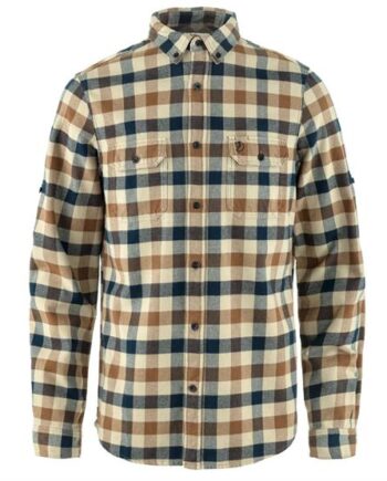 Fjallraven Skog Shirt Mens Fossil Dark Navy - Fjällräven Shirt  - 7323451110429