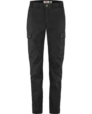 Sort Fjallraven Stina Trousers Woman Black Regular Bukser - Fjällräven Jeans  - 7323450723477