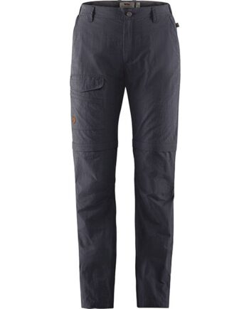 Mørkeblå Fjallraven Travellers Zip Off Kvinder Damer Dark Navy Bukser - Fjällräven Jeans  - 7323450549992