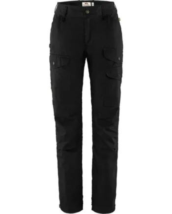 Sort Fjallraven Vidda Pro Ventilated Trousers Kvinder Damer Black Short Bukser - Fjällräven Jeans  - 7323450902223