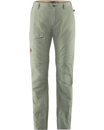 Grøn Fjallraven Travellers Zip Off Kvinder Damer Sage Green Bukser - Fjällräven Jeans  - 7323450549985