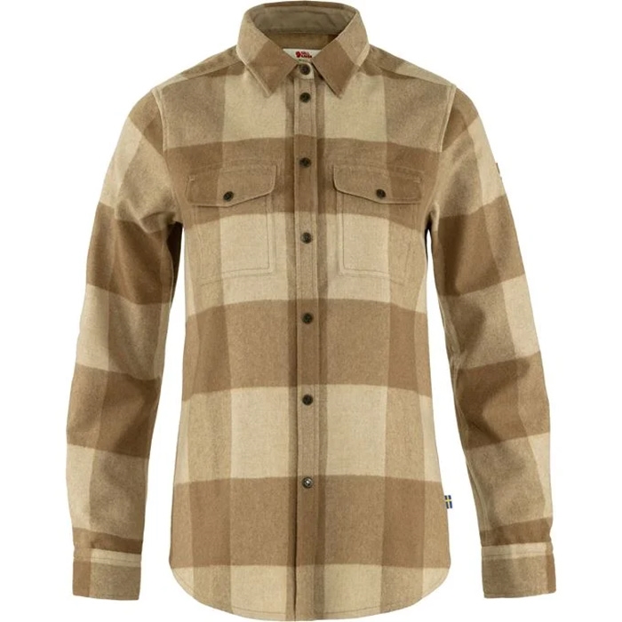 Brun Fjallraven Canada Shirt Kvinder Damer Buckwheat Brown 2xl Fleecejakker Softshell - Fjällräven Shirt - 7323450801861