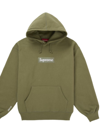 Supreme Box Logo Hooded Sweatee Shirt Light Olive Fw25 - Supreme Shirt  - 0888977372975