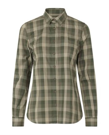 Harkila Akeena Shirt Womens Forest Night Check - Härkila Shirt  - 5714733771087