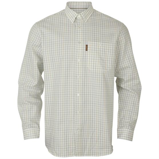 Hvid Harkila Allerston Shirt Mens Emerald Green White - Härkila Shirt - 5714733605627
