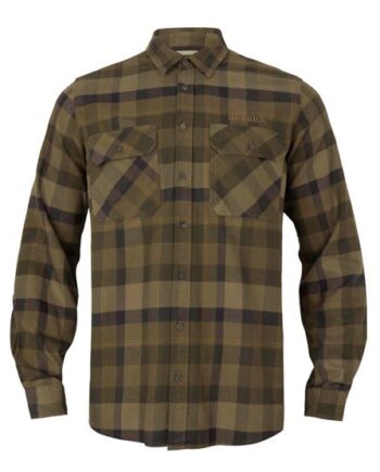 Grøn Harkila Asmund Shirt Mens Beech Green Check - Härkila Shirt  - 5714733770981