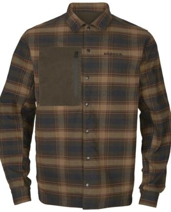 Harkila Eirik Reversible Shirt Jacket Mens Willow Burgundy - Härkila Shirt  - 5714733606310
