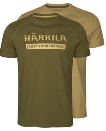 Harkila Logo Shirt Pack Mens Antique Sand Dark Olive - Härkila Shirt  - 5714733561848