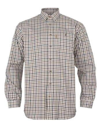 Harkila Milford Shirt Mens Blue Beige Check - Härkila Shirt  - 5714733774866