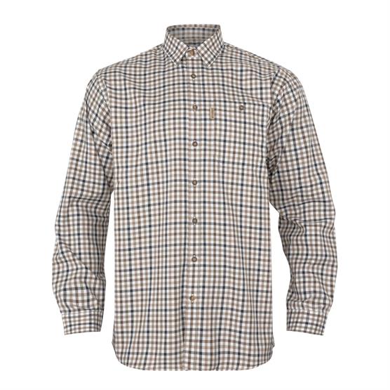 Harkila Milford Shirt Mens Blue Beige Check - Härkila Shirt - 5714733774866