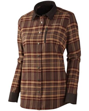 Harkila Pajala Shirt Lady Burgundy Check - Härkila Shirt  - 5707335341765