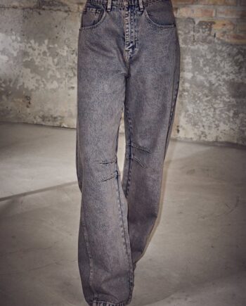 Forudbestilling Aug Haute Amiti Drew Barrel Panel Jeans Mocca Mocca - Jeans