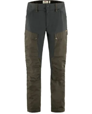 Grøn Fjallraven Keb Trousers Herre Mænd Dark Olive Dark Grey Regular Bukser - Fjällräven Jeans  - 7323450989132