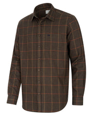 Hoggs Fife Harris Cotton & Wool Twill Check Shirt - Hoggs Of Fife Shirt  - 5056417020365