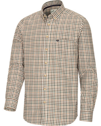 Garvock Cotton Twill Herringbone Check Shirt - Hoggs Of Fife Shirt  - 5056417034058