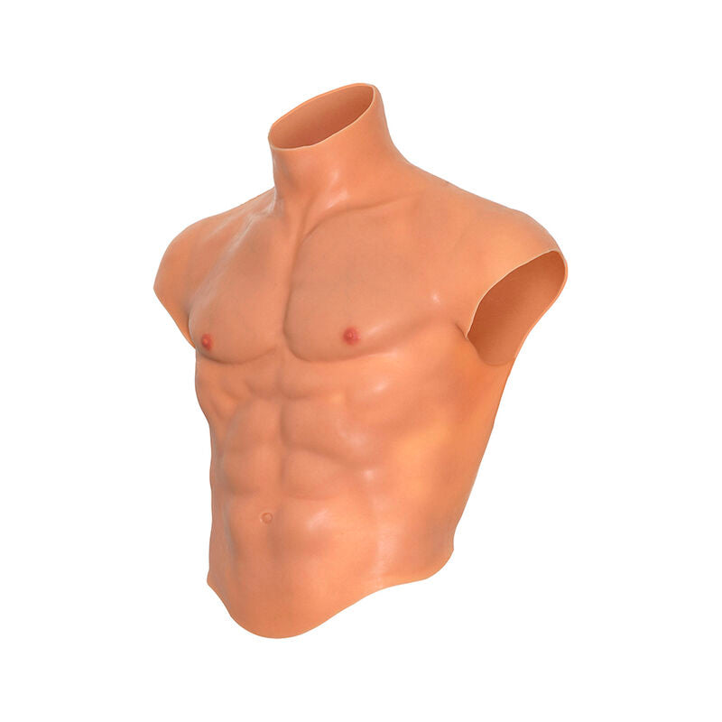Hidden Desire Alter Ego Silicone Male Torso Shirt With Abs Flesh - Hidden Desire Shirt - 08713221835420