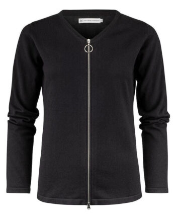 Sort James Harvest Ashland Cardigan Dame 2122511 Black Sweatee Shirt James Harvest Trøjer - James Harvest Shirt  - 7332592306691