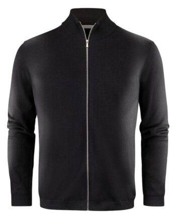 Sort James Harvest Ashland Cardigan Herre 2112514 Black Sweatee Shirt James Harvest Trøjer - James Harvest Shirt  - 7332592306516