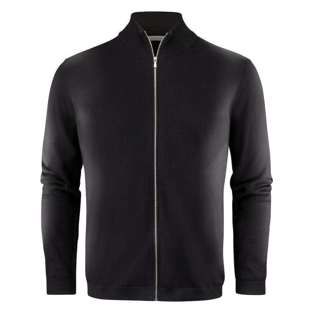 Sort James Harvest Ashland Cardigan Herre 2112514 Black Sweatee Shirt James Harvest Trøjer - James Harvest Shirt - 7332592306516