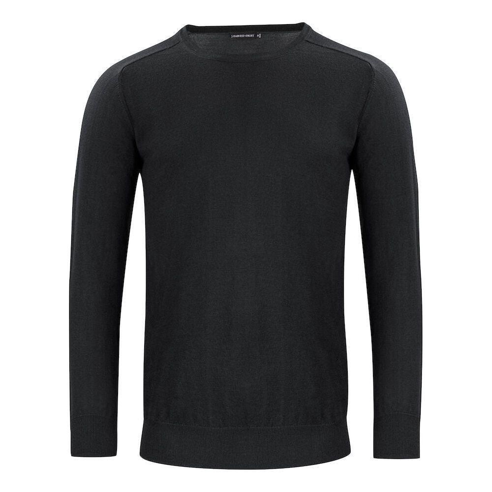 Sort Harvest & Frost Merino Herre 2930201 Black Sweatee Shirt Harvest & Frost - Shirt - 7332592274990