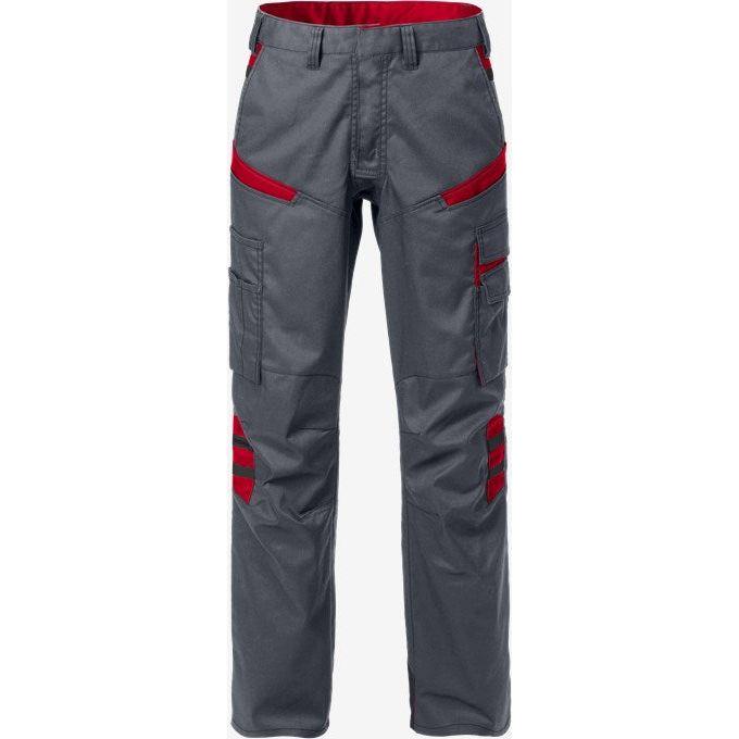 Kansas Bukser Dame 2554 Stfp 129483 Grå Rød Bukser 122396 796 122396 896 - Kansas Jeans  - 7322302832251