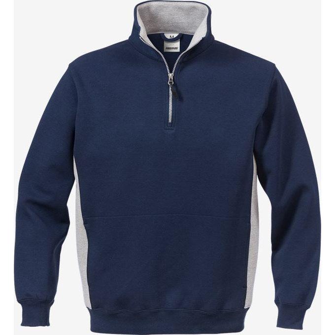Kansas Code Sweatee Shirt Med Lynlås 100209 Marine Grå Sweatee Shirt 100222 910 111840 331 - Kansas Shirt - 7322302305601