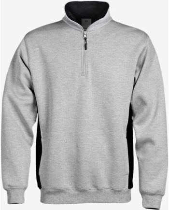 Kansas Code Sweatee Shirt Med Lynlås 100209 Lysegrå Sweatee Shirt 100222 910 111840 331 - Kansas Shirt  - 7322301661869