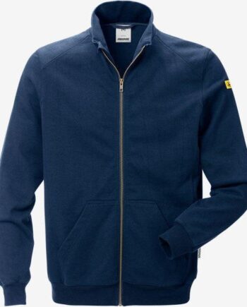 Kansas Esd Sweat Jakke 4080 121675 Mørk Marine Sweatee Shirt 120956 540 120958 540 - Kansas Shirt  - 7322302641488