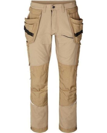 Kansas Evolve Håndværkerbukser Stretch 130160 Outlet Khaki C54 Bukser Bukser Herre - Kansas Jeans  - 7322303135863