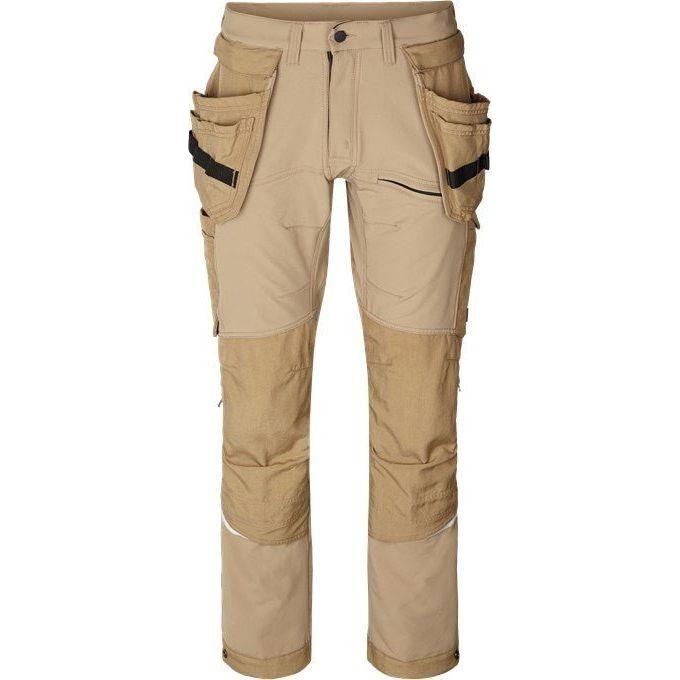 Kansas Evolve Håndværkerbukser Stretch 130160 Outlet Khaki C54 Bukser Bukser Herre - Kansas Jeans - 7322303135863
