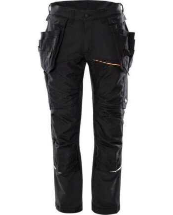 Sort Kansas Evolve Håndværkerbukser Stretch 130160 Outlet C44 Bukser Bukser Herre - Kansas Jeans  - 7322302984929