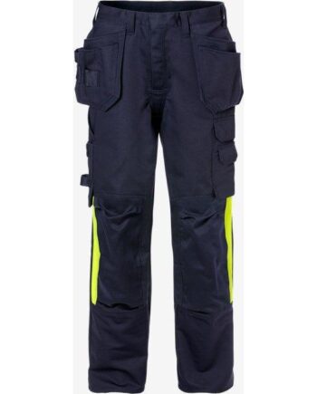 Kansas Flame Håndværker Bukser Til Damer 2730 125954 Mørk Marine Bukser 125952 171 Dame - Kansas Jeans  - 7322302688438