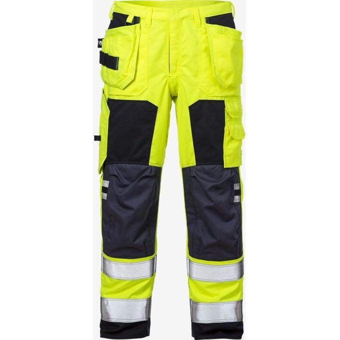 Kansas Flamestat Vis HÅndvÆrkerbukser 2075 Gul Mari C146 Bukser 125041 171 Arbejdsbukser - Kansas Jeans  - 7322302455078