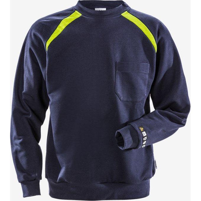 Kansas Flamestat Sweatee Shirt 984 100581 Mørk Marine Sweatee Shirt Discount Overdele - Kansas Shirt - 7322302136533