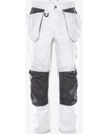 Hvid Kansas Håndværker Bomuld Bukser 258 C146 Bukser 124292 896 Bukser - Kansas Jeans  - 7322301569684