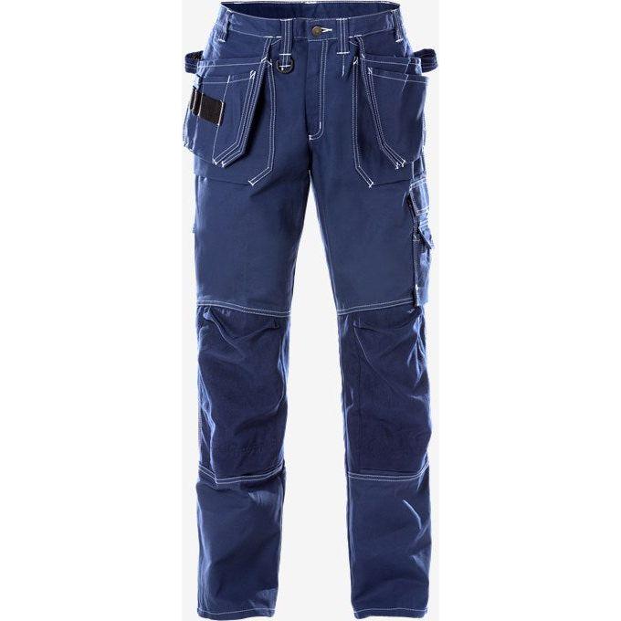 Kansas Håndværker Bomuld Bukser Dame 253k Blå Bukser Bukser Discount - Kansas Jeans  - 7322301590800