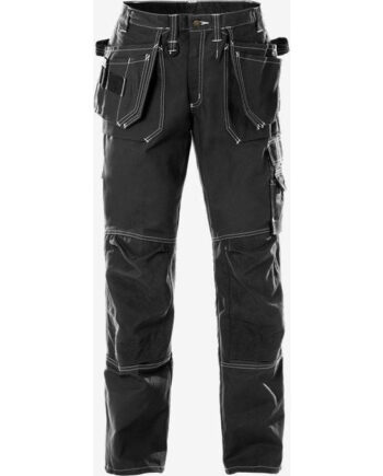 Sort Kansas Håndværker Bomuld Bukser Dame 253k Bukser Bukser Discount - Kansas Jeans  - 7322301591029