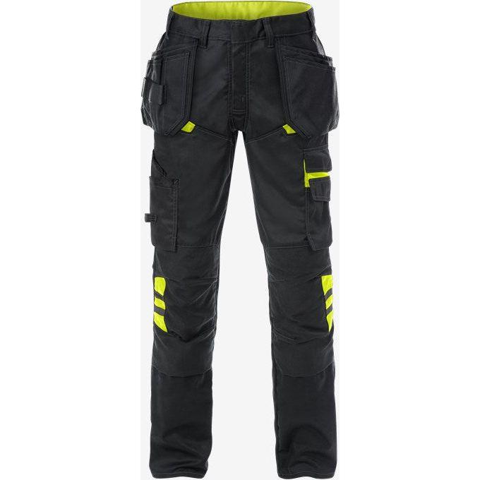 Kansas Håndværker Bukser 2595 Stfp Sort Gul Sort Gul C146 Bukser 124292 896 Discount - Kansas Jeans  - 7322302997462