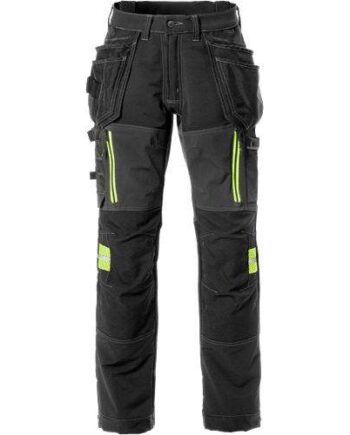 Sort Kansas Håndværker Damebukser Stretch 2569 Bukser 127715 996 Dame - Kansas Jeans  - 7322302963405