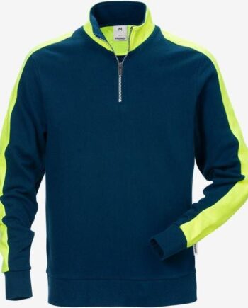 Kansas Sweatshirt Med Kort LynlÅs 7449 Mørk Marine Sweatee Shirt 121314 940 126515 940 - Kansas Shirt  - 7322302613706