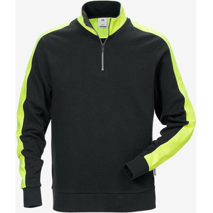 Sort Kansas Sweatshirt Med Kort LynlÅs 7449 Sweatee Shirt 121314 940 126515 940 - Kansas Shirt - 7322302492837
