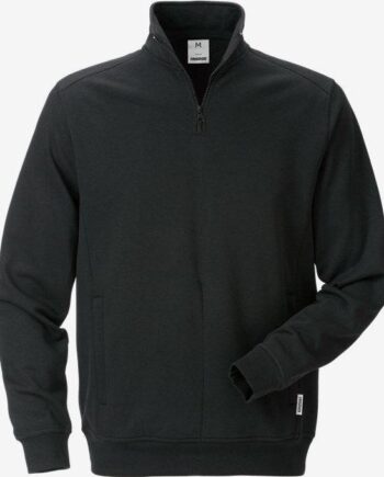 Sort Kansas Sweatshirt Med Kort LynlÅs 7607 Sweatee Shirt 100434 530 114137 540 - Kansas Shirt  - 7322302633681