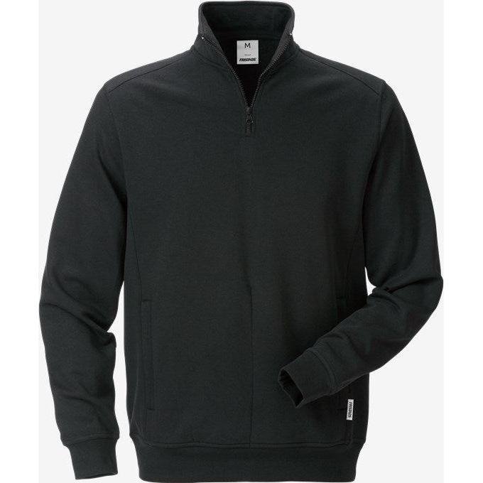 Sort Kansas Sweatshirt Med Kort LynlÅs 7607 Sweatee Shirt 100434 530 114137 540 - Kansas Shirt - 7322302633681