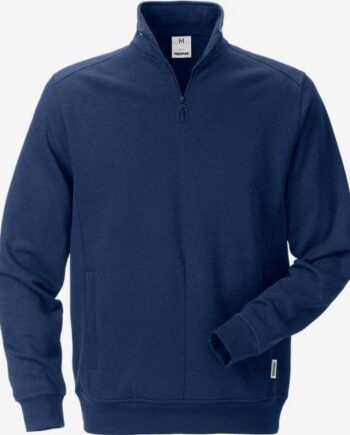 Kansas Sweatshirt Med Kort LynlÅs 7607 Mørk Marine Sweatee Shirt 100434 530 114137 540 - Kansas Shirt  - 7322302633612